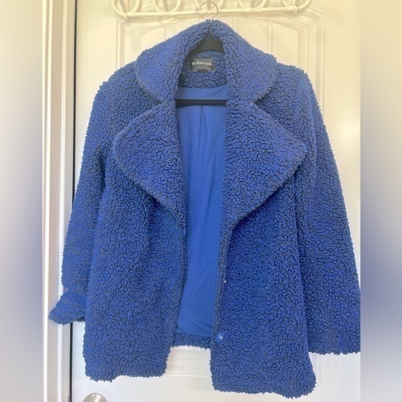 MINKPINK Sweet Escape Plush Coat - Picture 1 of 7